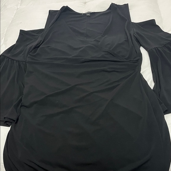 INC International Concepts Elegant Black Long Sleeve Dress - Picture 3 of 5